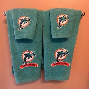 Miami Dolphins towel set